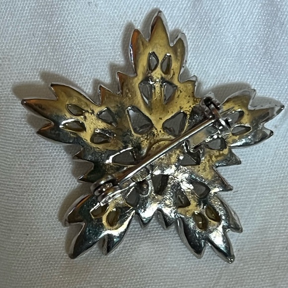 Vintage Star Starburst Silver Tone Brooch - Picture 7 of 7